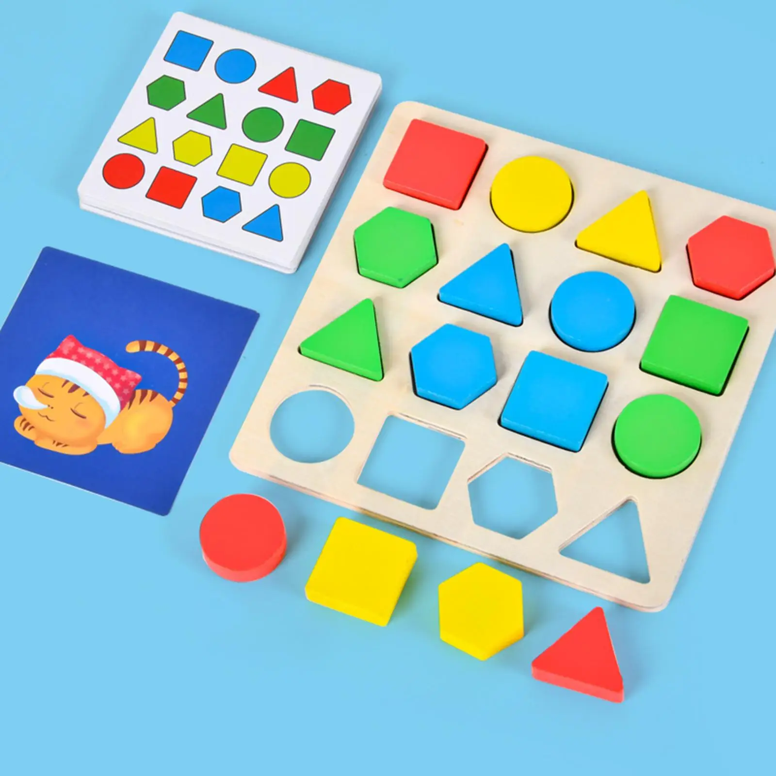 Geometric Shape Cognitive Race Game Educational Toy for Game Children Age