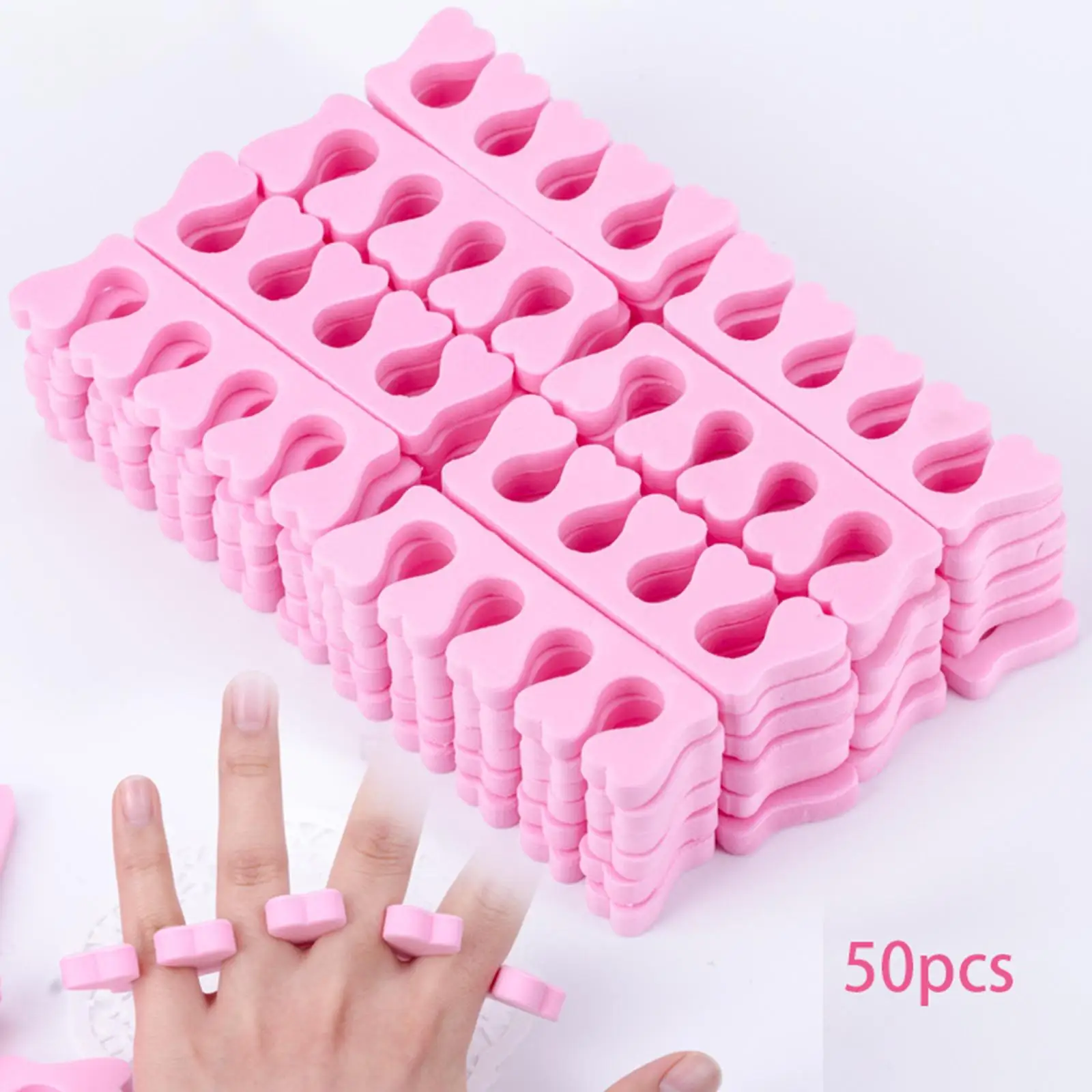 50 Pieces Toe Separators Relaxing  Finger Separators for Girls Women