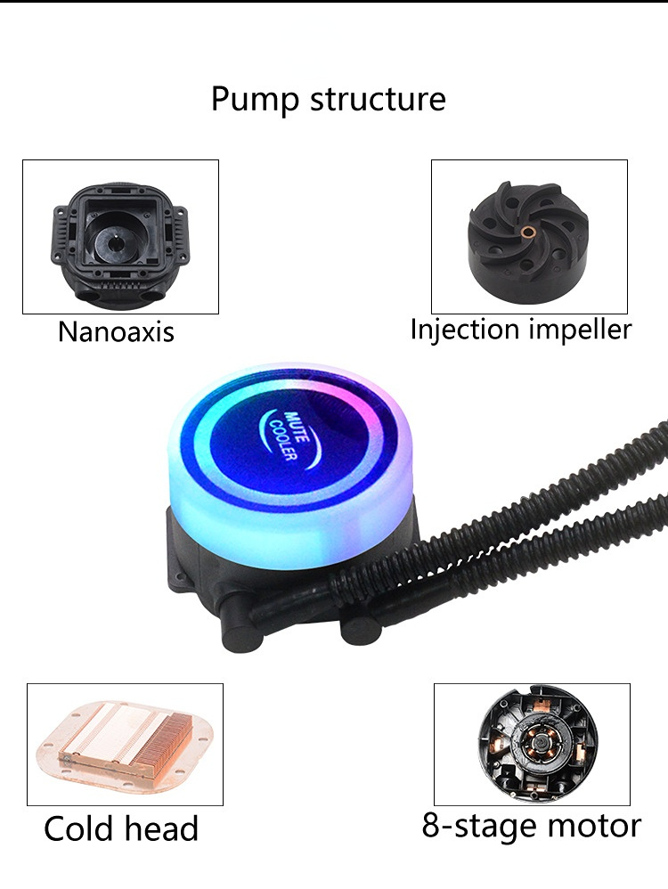 SAMA Computer 360mm RGB Water Cooling PC Computer CPU Water Cooler