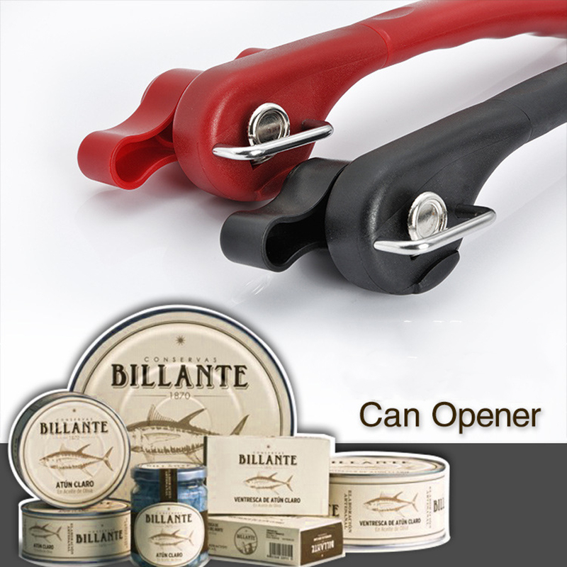 Description Picture 4 of itemProfessional Can Opener Kitchen Tools Safety Easy Use Twist Side Cut Manual Openers for Can Lid Home Stainless Steel Cans Knife