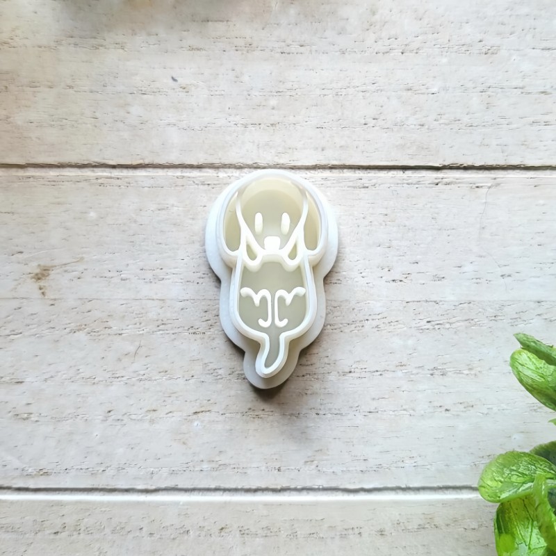 Horror Kunst Thema Geist/Schrei/Ingwer geformt Ohrring Ton Formen Ton Schneid schneider für DIY Schmuck Anhänger Ornament Herstellung – Detail 8