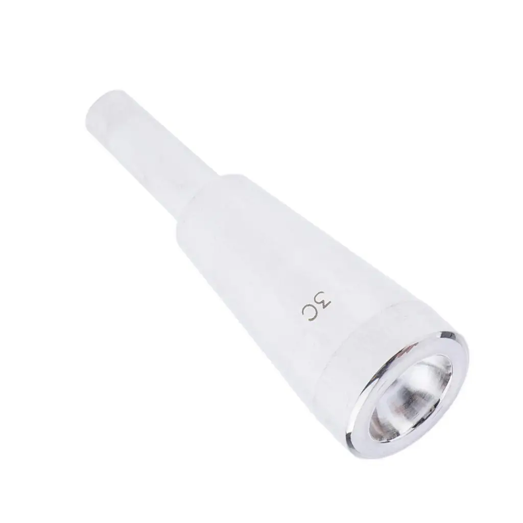 Classic 3C Heavy Trumpet Mouthpiece Silver for Musical Instrument Accessory