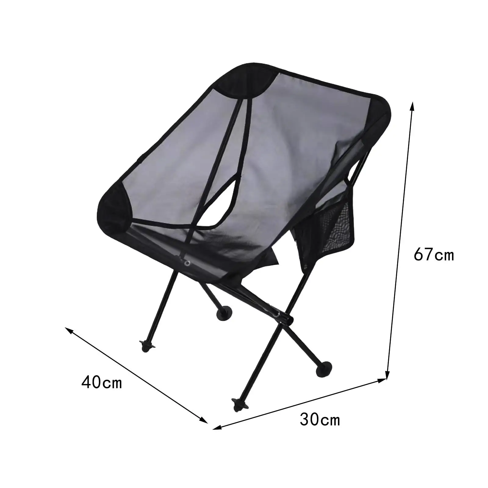 Folding Camping Chair Portable Folding Chair for Outdoor Backpacking Garden