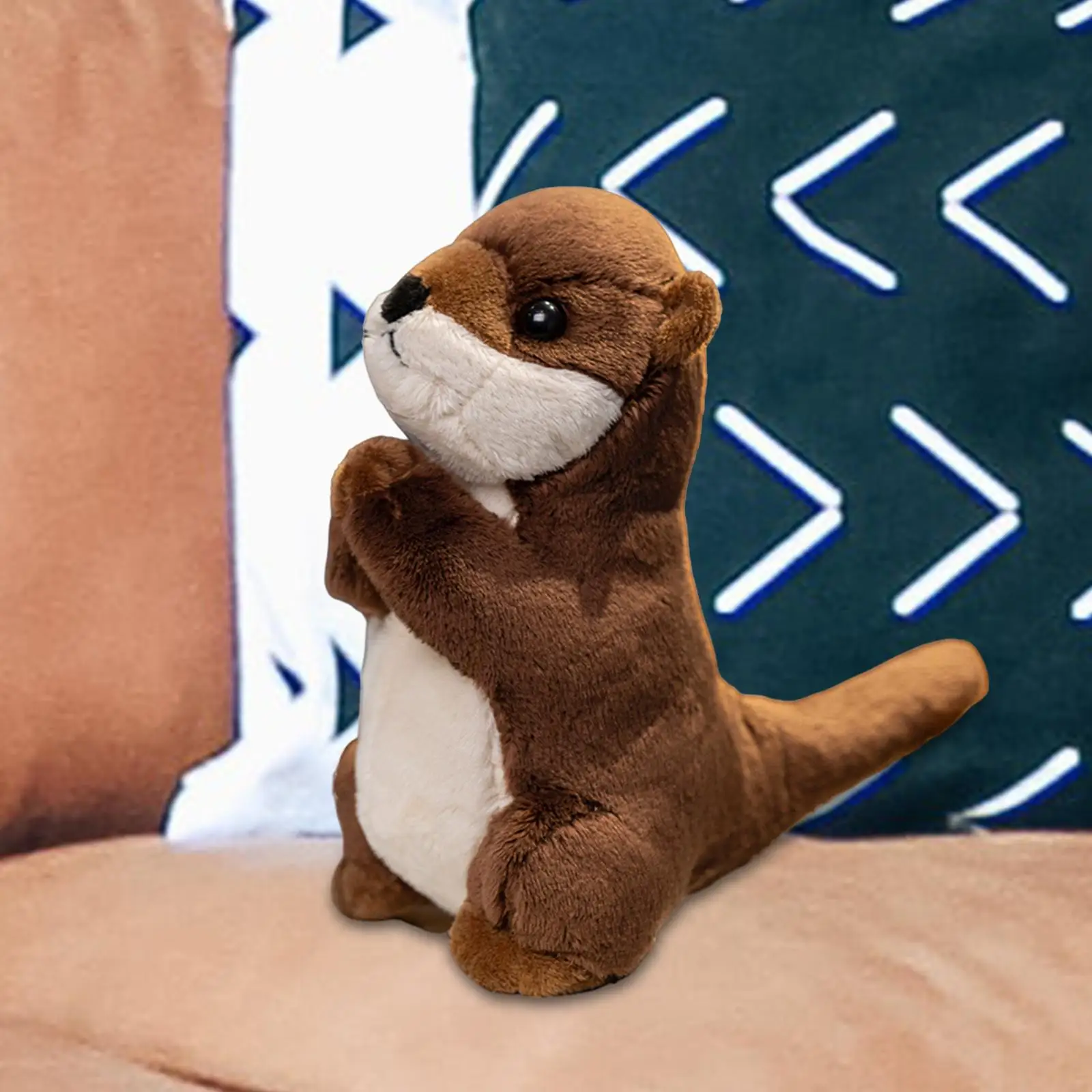 Cute Otter Plush Toys 19cm Cuddly Party Favors Photo Props Creative Gifts Sofa Ornaments for Boy Girls Kids Teens Children