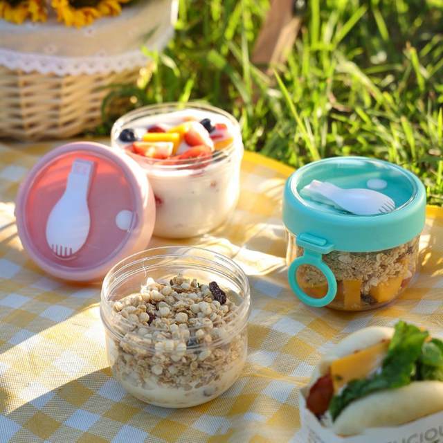 1pc, 304 Stainless Steel Insulated Food Jar, Breakfast Cup With Leak-Proof  Tote Lid, Portable Outdoor Milk And Cereal Portable Food Container, Cylindr