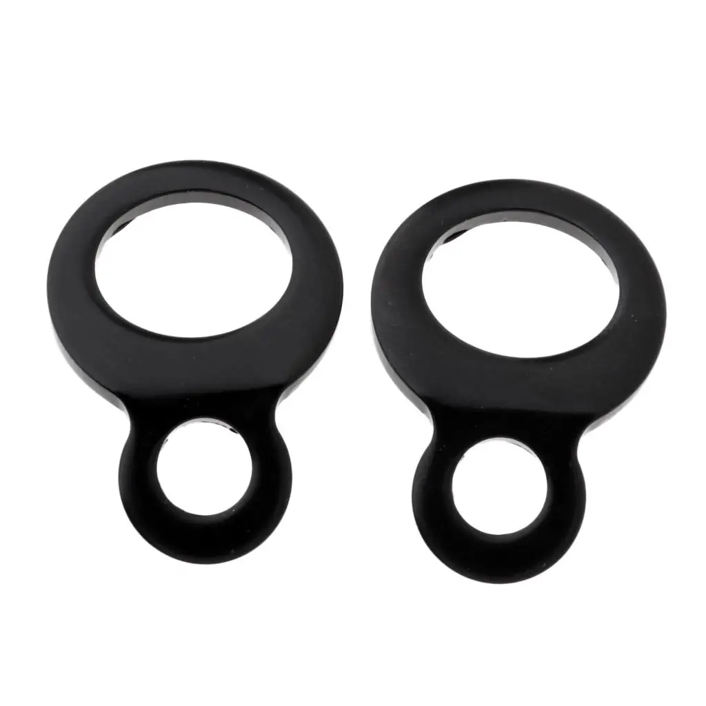 Black Stainless Steel Tie Down Strap Rings Points For Motorcycle Dirtbike ATV UTV