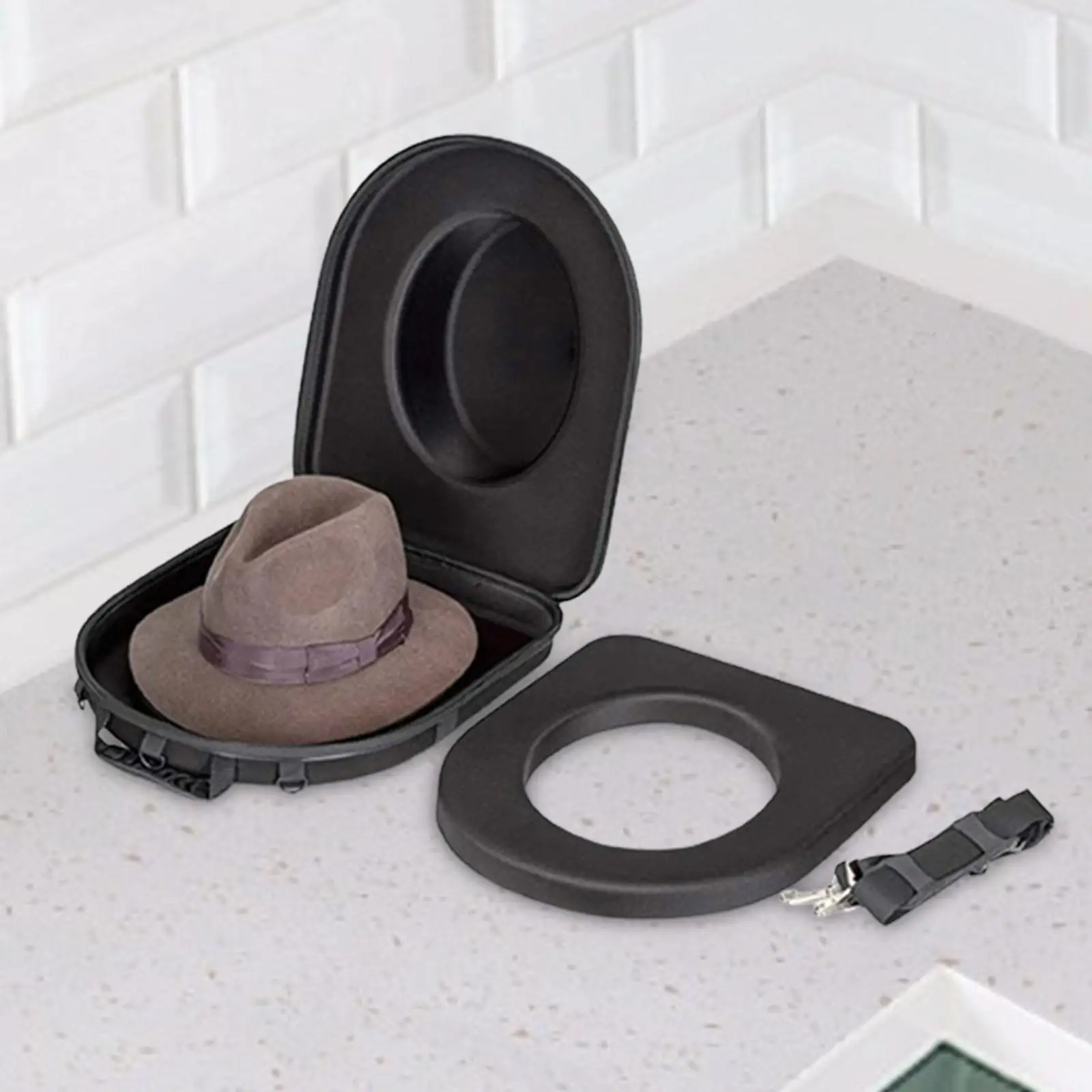 Hat Holder Travel Bag Outdoor Portable Hat Case Cowboy Hat Storage Box Felt Hat Box with Lids for Closet Fedora Hat Baseball Hat