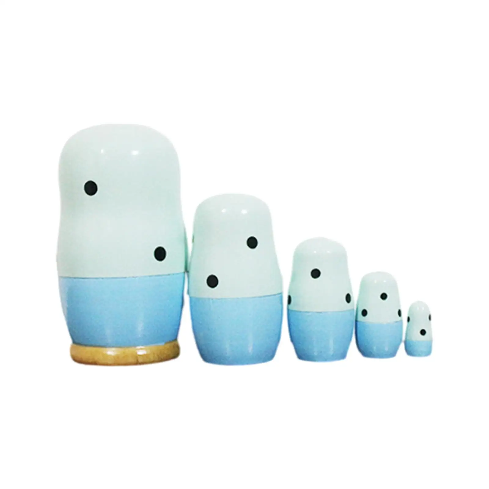 5 Pieces Nesting Dolls Kids Gifts Matryoshka Crafts for Halloween Home Kid