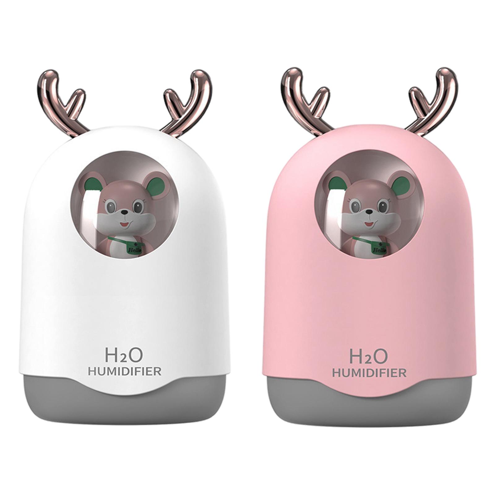 USB Air Humidifier with Night Light, Aromatherapy Essential Oil Diffuser Aroma Oil Diffuser for Baby Room Spa Office Nightstand