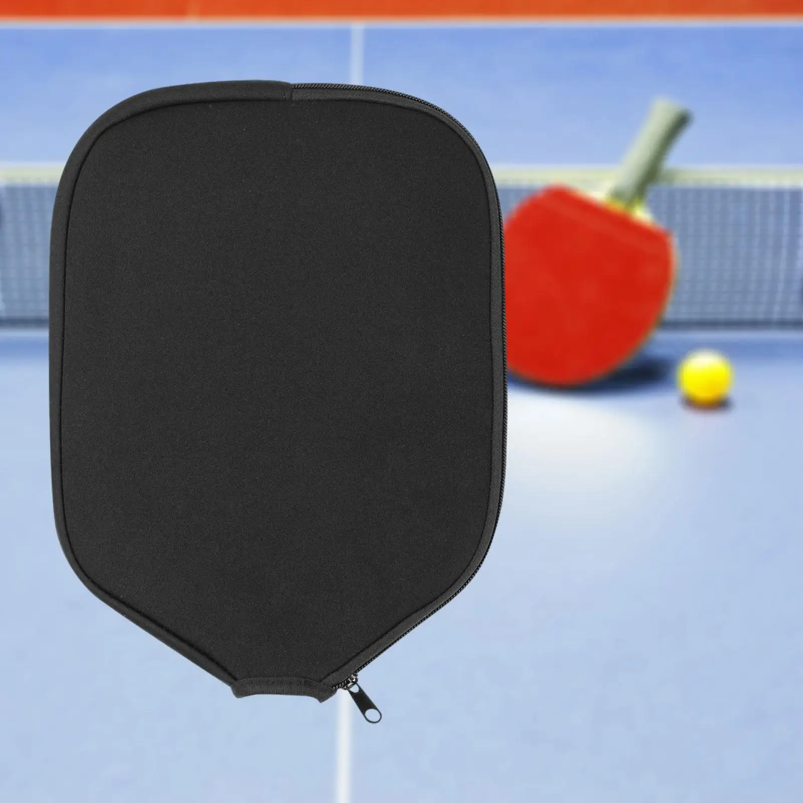 Pickleball Paddle Cover Only Sleeve 11.8 x 8.86 inch Zipper Closure Black Holder