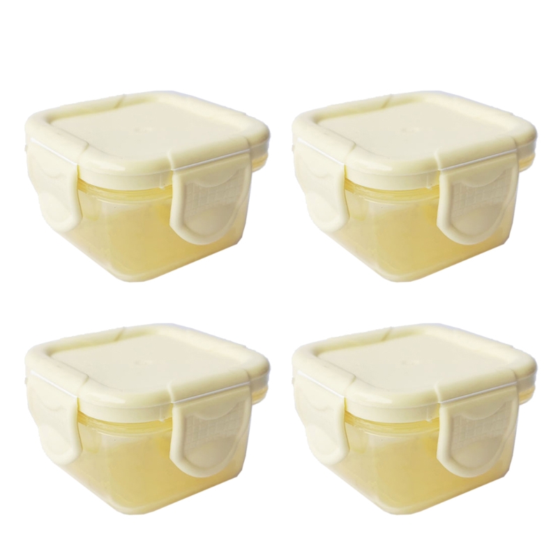 Set mit 4 Baby-Lebensmittel-Gefrierschränken für Neugeborene, 60 ml, Aufbewahrungsbehälter in 6 Farben, Mini-Lebensmittelgewürz – Detail 2