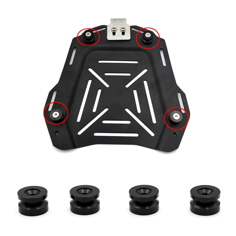 Motorrad Gepäck Buchse Pad Universal 4 stücke Top Stamm Halterung Matte Passt für Lagerung Box Schwanz Toolbox – Detail 3