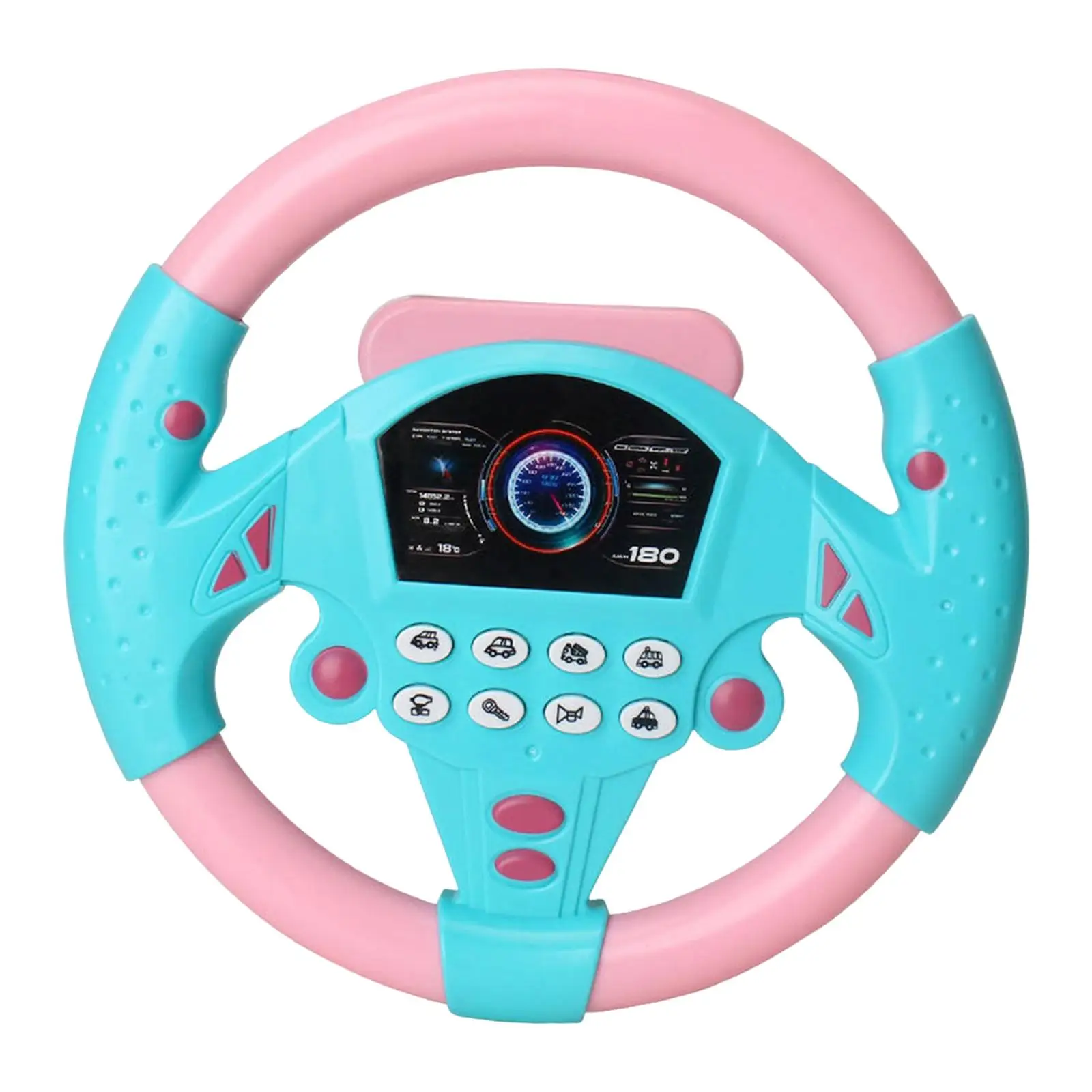 Simulation Steering Wheel Toy Interactive Toys Pretend Play Toy for Girls Boys Children
