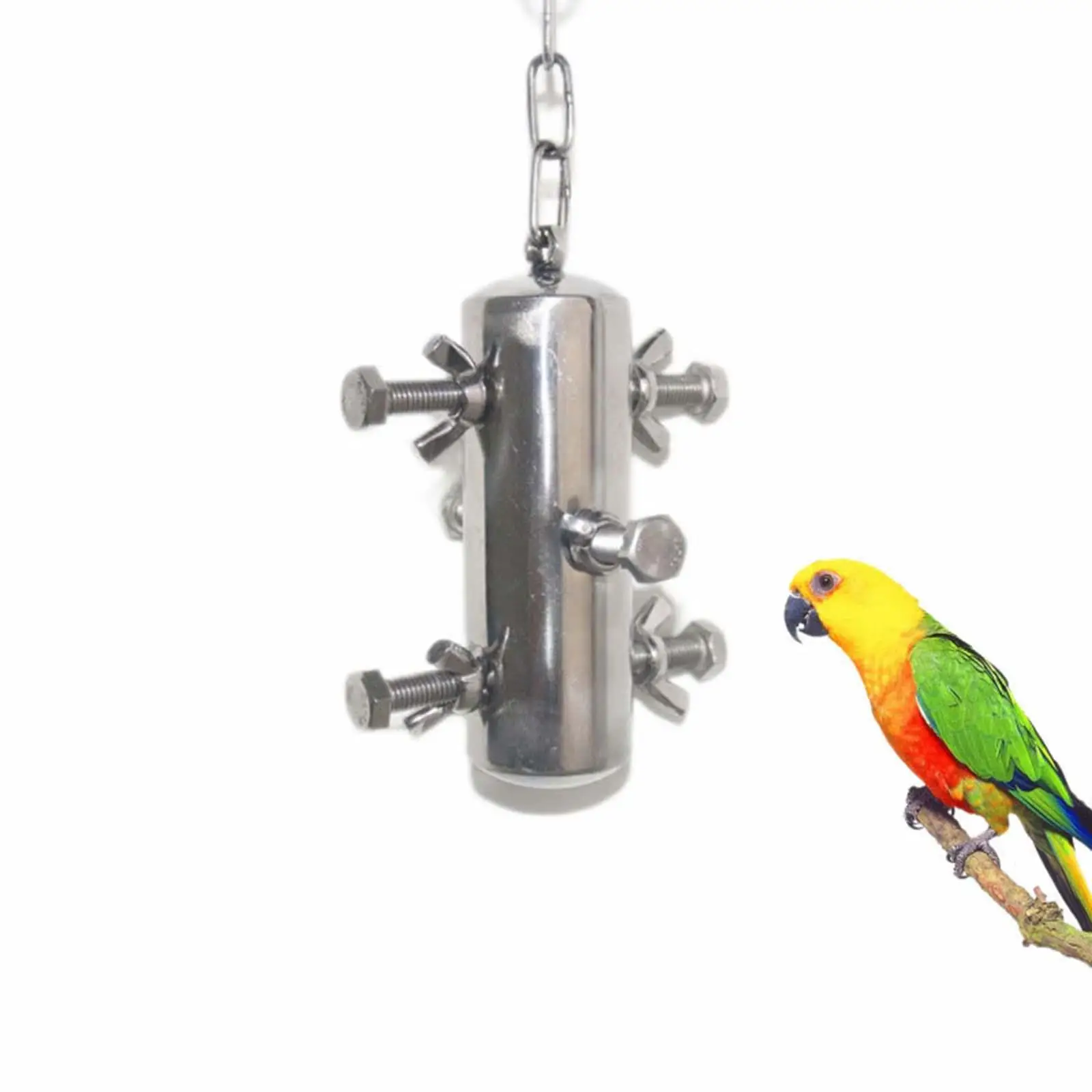 Parrot Bird Toys Screw Pecking Bite Toy Chewing Toy Swing Hanging Cage Toys Playing Toys Bite Toy for Medium Large Bird Parrot