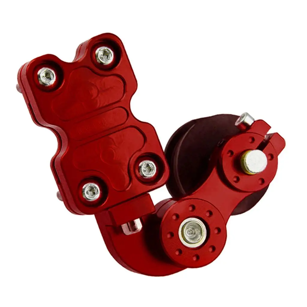 1 Set Of Aluminum Alloy Motorcycle Adjustable Chain Tensioners,