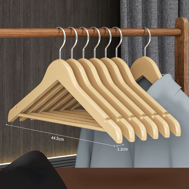 Wooden White Hangers Adult Hotel Clothes Store Cloakroom Wardrobe Suit Dress  Coat Pants Storage Tools Balcony Dryer Support Rack - AliExpress