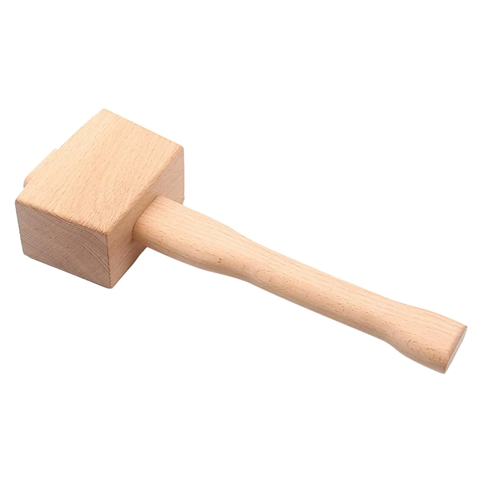 245mm Beech Solid Mallet Durable Square Portable for Carpenter