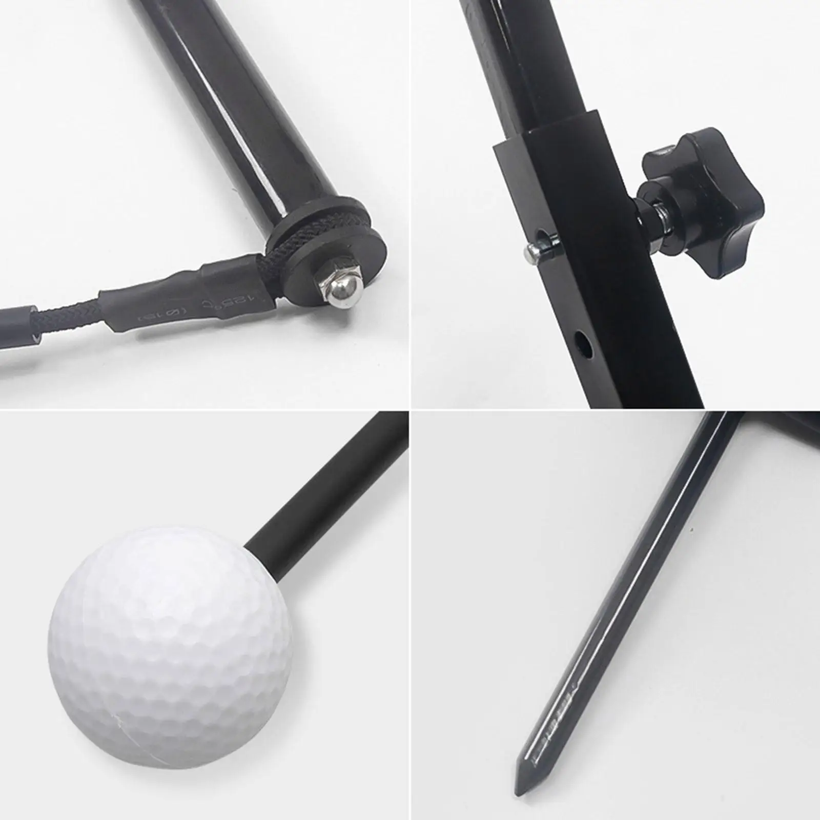 Adjustable Golf Swing with Ball Trainer Aid Device Ball Chipping Hitting Practice Swing Helper Outdoor Accessories