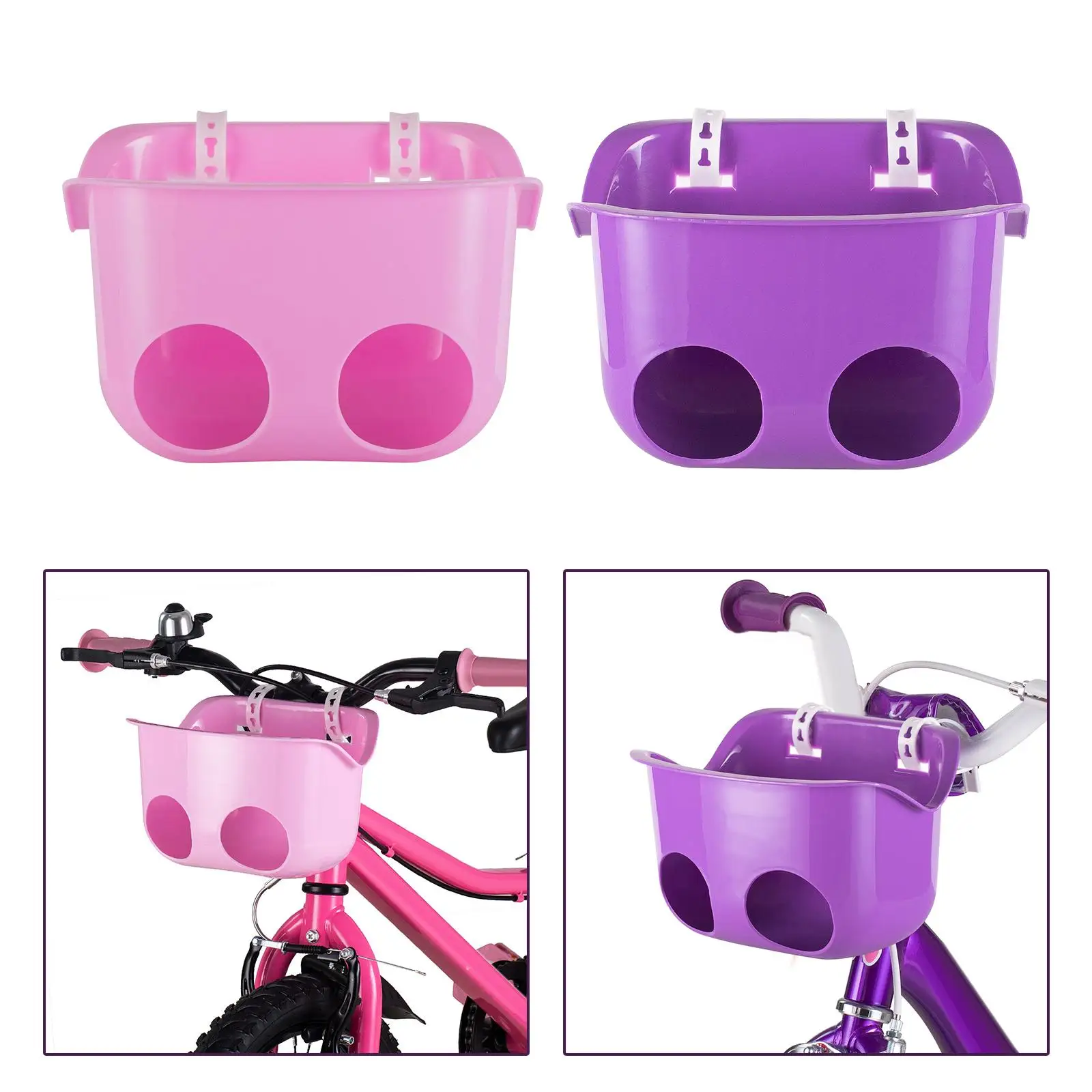 Multifunction Children Bike Storage Basket Doll Seat Quick Release Detachable Durable for Bicycle Mountain Bike Outdoor Riding