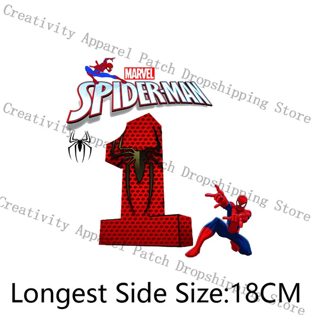 Marvel Spiderman Iron on Transfers Patches on Clothes 26 English Letters  DIY Clothes Sweatshirt Accessory Custom Patch A B C D E
