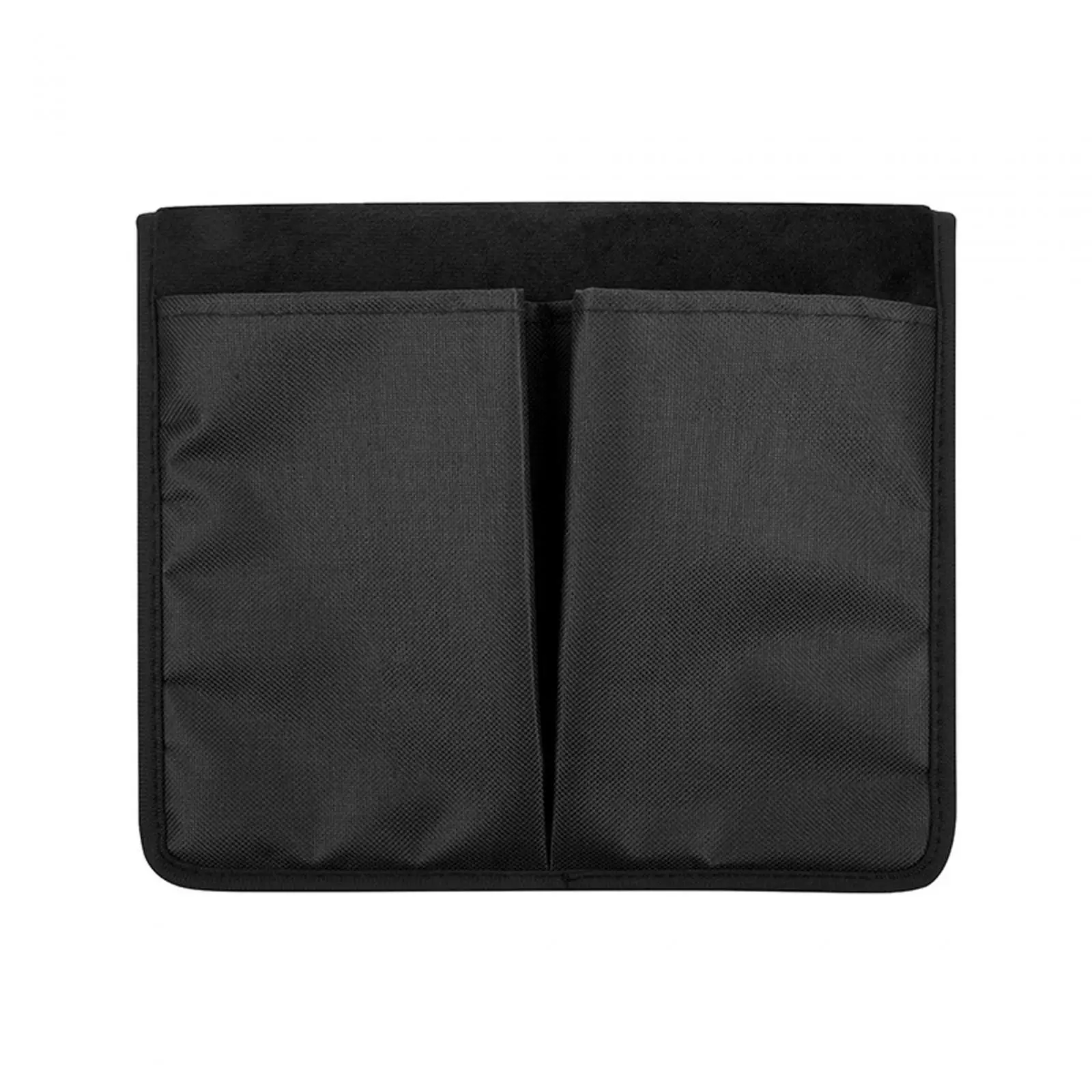 Wheelchair Side Pouch Bedside Storage Bag Multi Pockets Armrest Hanging Bag Wheelchair Armrest Pouch for Phone Pen Remotes Black
