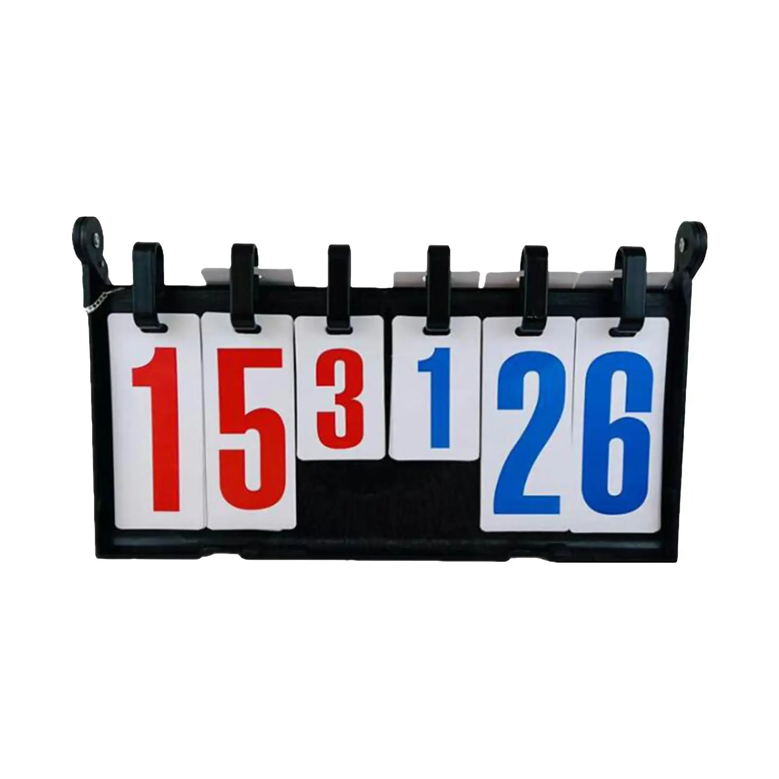 Sport Scoreboard Score Flip Tabletop or Hanging Compact 39cmx23cm 6 Digit Score