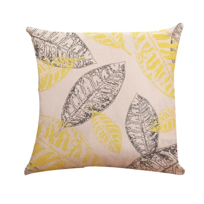 Nordic Simple Geometry Fireworks Leaves Series Linen Pillow Covers Car Sofa Cushions Lumbar Pillow  Chair Cushion  Cute Pillow