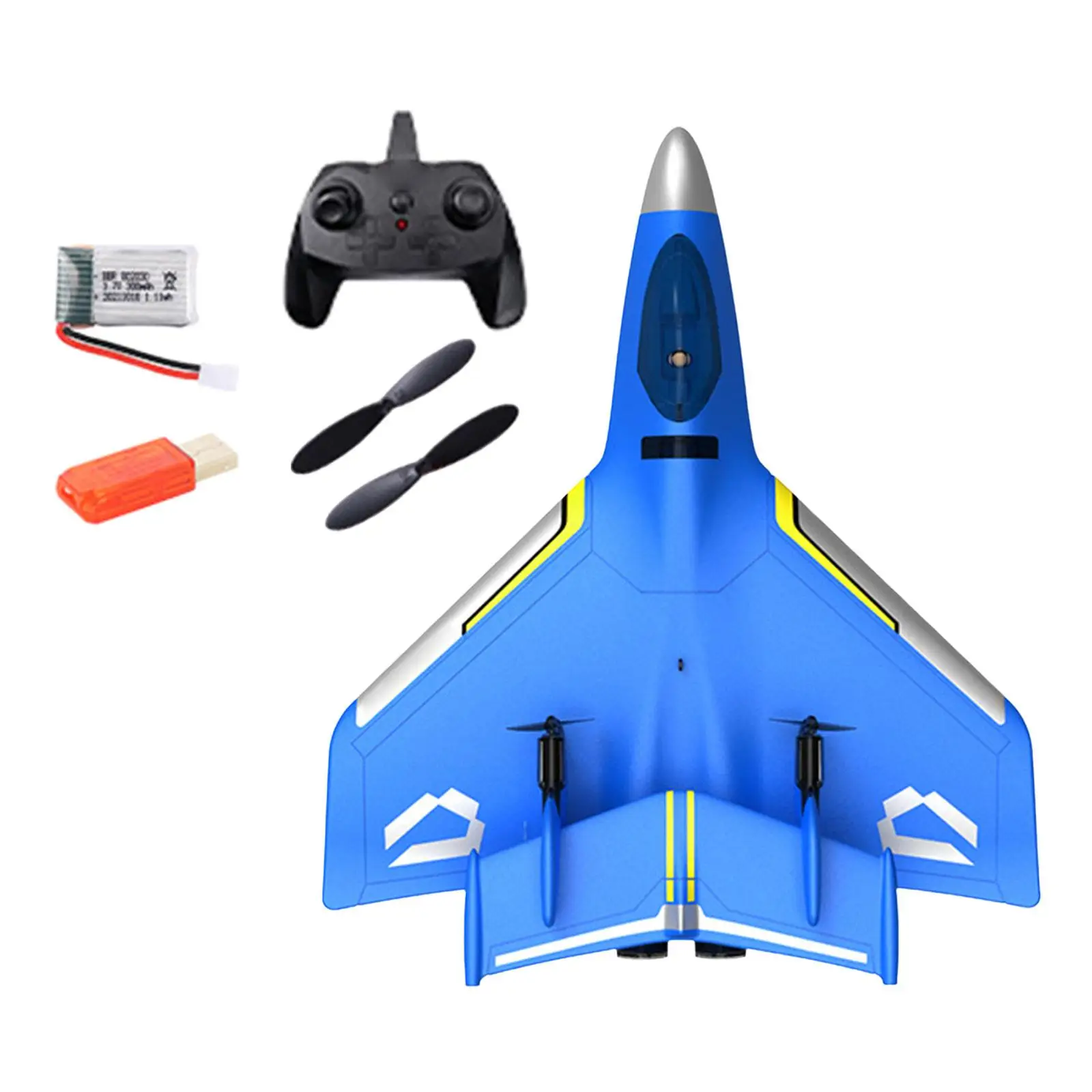 RC Plane Portable Outdoor Flighting Toys Easy to Control 2.4GHz Stable RC Aircraft Jet Hobby RC Glider for Beginner Boys Girls