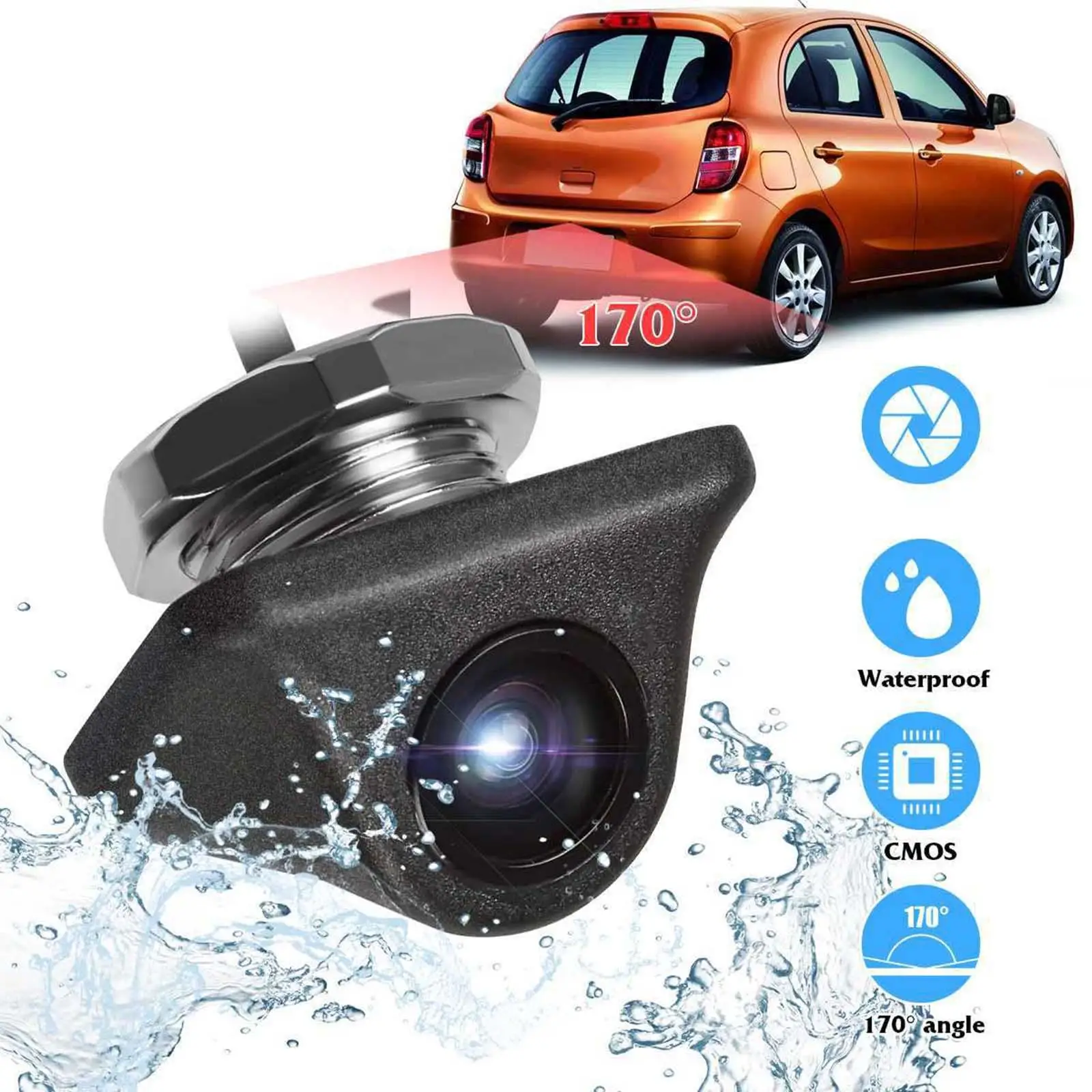 Car Rear View Camera 170° Wide View Backup Camera for Bus RV