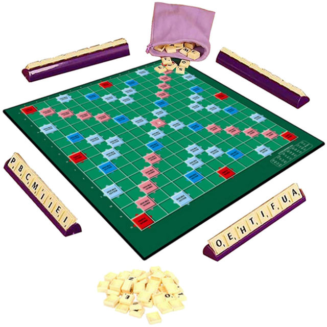 Scrabble Original Jogo de Tabuleiro Família Crianças Adultos Brinquedos  Educativos Jogo de Quebra-Cabeça (Idade Mínima: 4-12 anos)