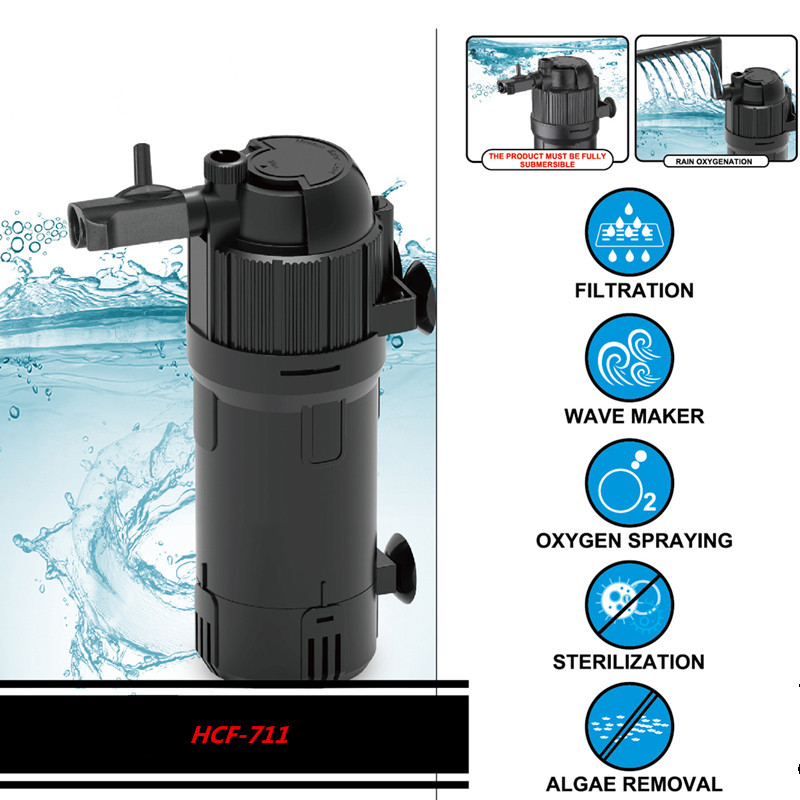 Generic Fish Tank Filter Threeinone Water Pump UV Sterilization