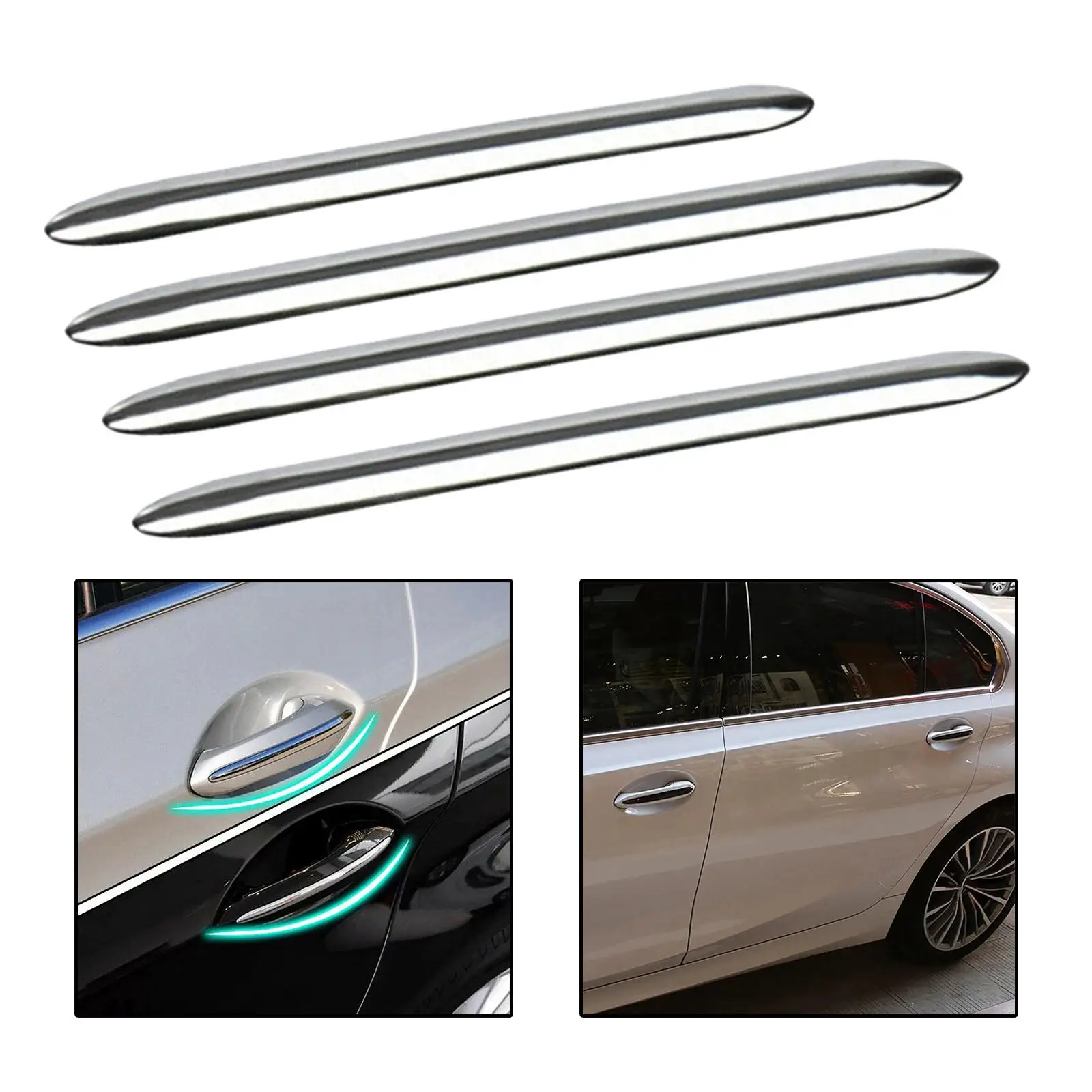4x Car Exterior Door Handle Cover Trim Replace for BMW 5 F10 F18