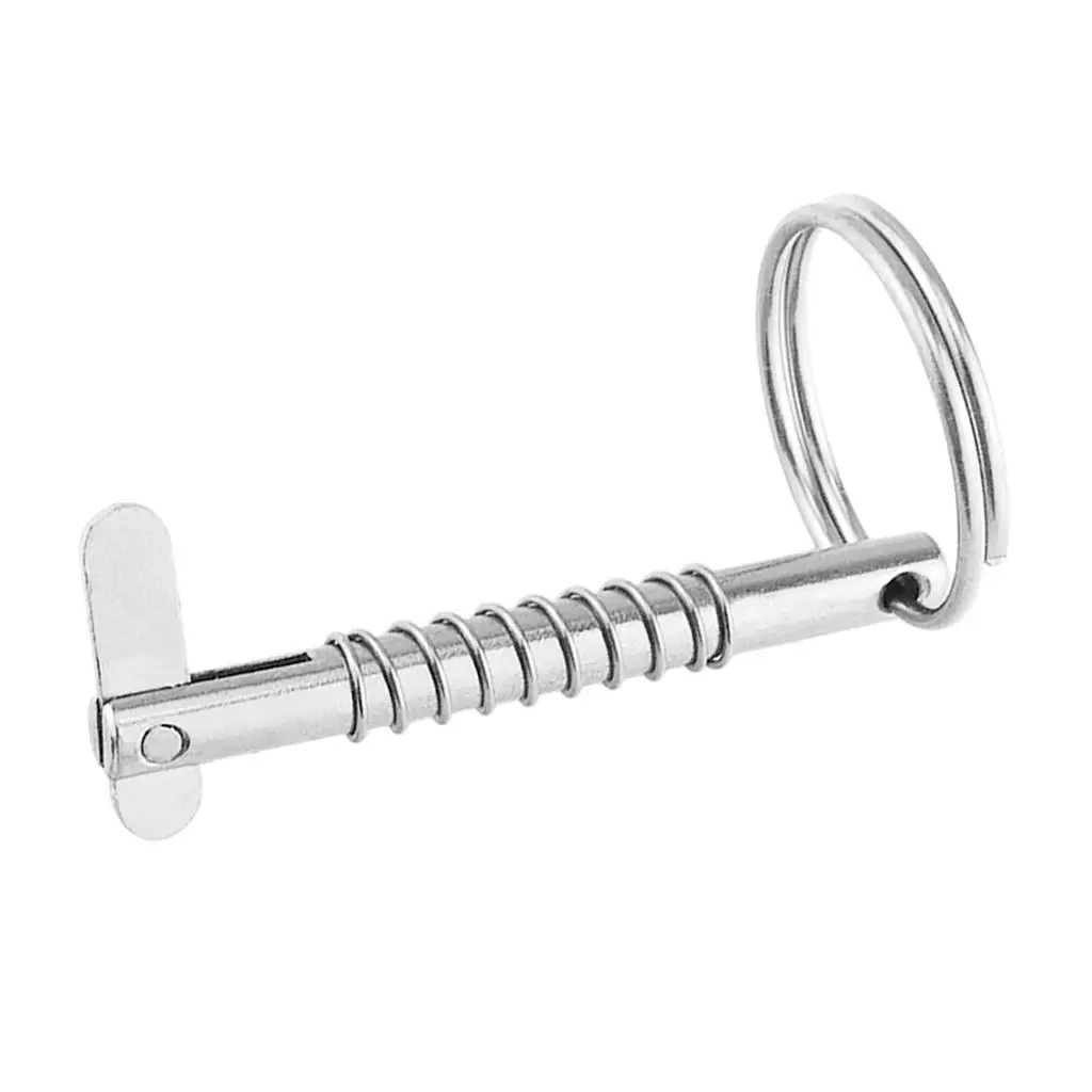 5X51mm Stainless Steel Quick Release Pin with ring for Boat Bimini Top Deck Hinge, Durable Marine Hardware, Easy Installation