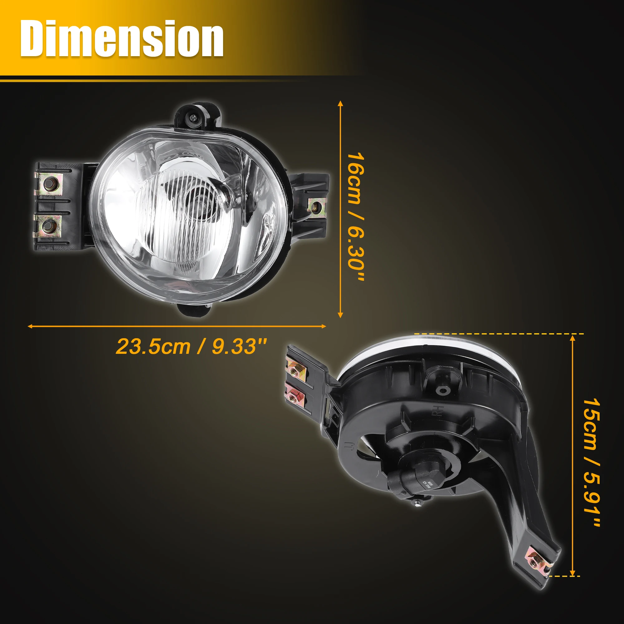 Imagen adicional del conjunto de luces antiniebla