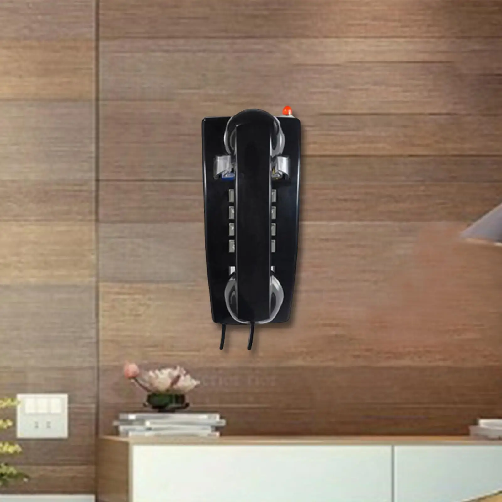 Wall Telephone Wall Mount Phone with Cord Vintage Telephone Wall Phone Wall Mounted Telephone Landline for garage Room