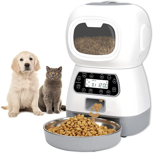 Pets Empire Automático Comida Y Agua Dispeneser Comedero para Perro & Gatos  2PCS