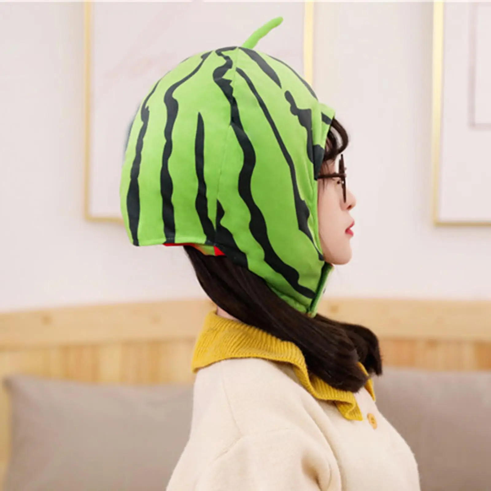 Watermelon Hat Comfortable Head Cover Headgear Novelty for Party Photo Props