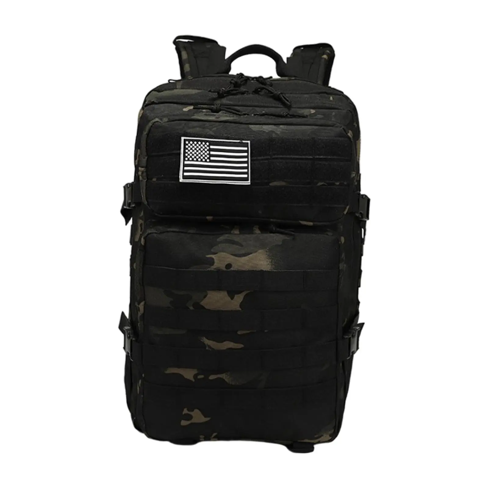 Large Tactical Backpack Hiking Rucksack Day Pack Bag Waterproof Adjustable Backpack for Travel Camping Hunting Trekking Outdoor