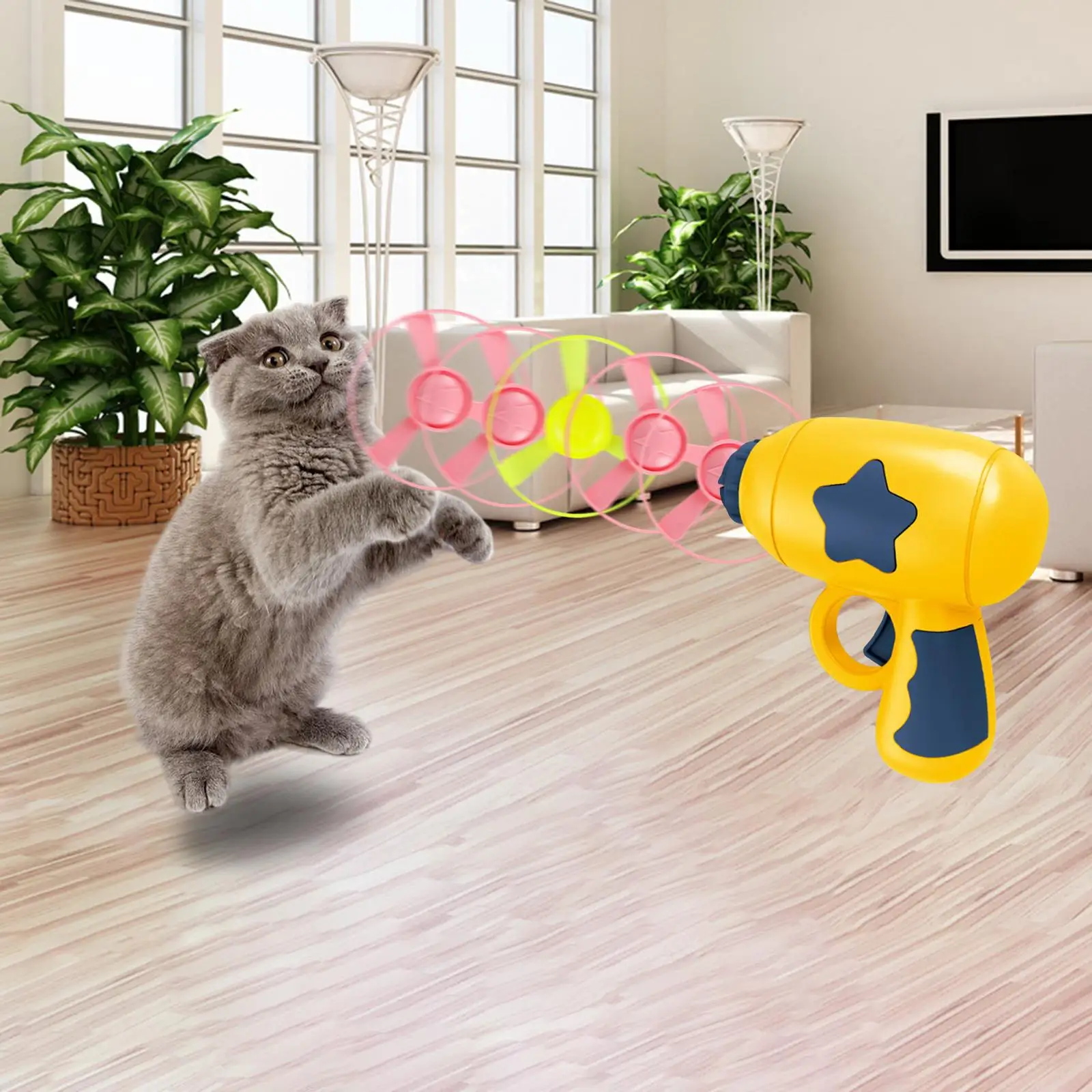 Cat Toy Propellers for Exercising Satisfies Cat Hunting Tracking Toys