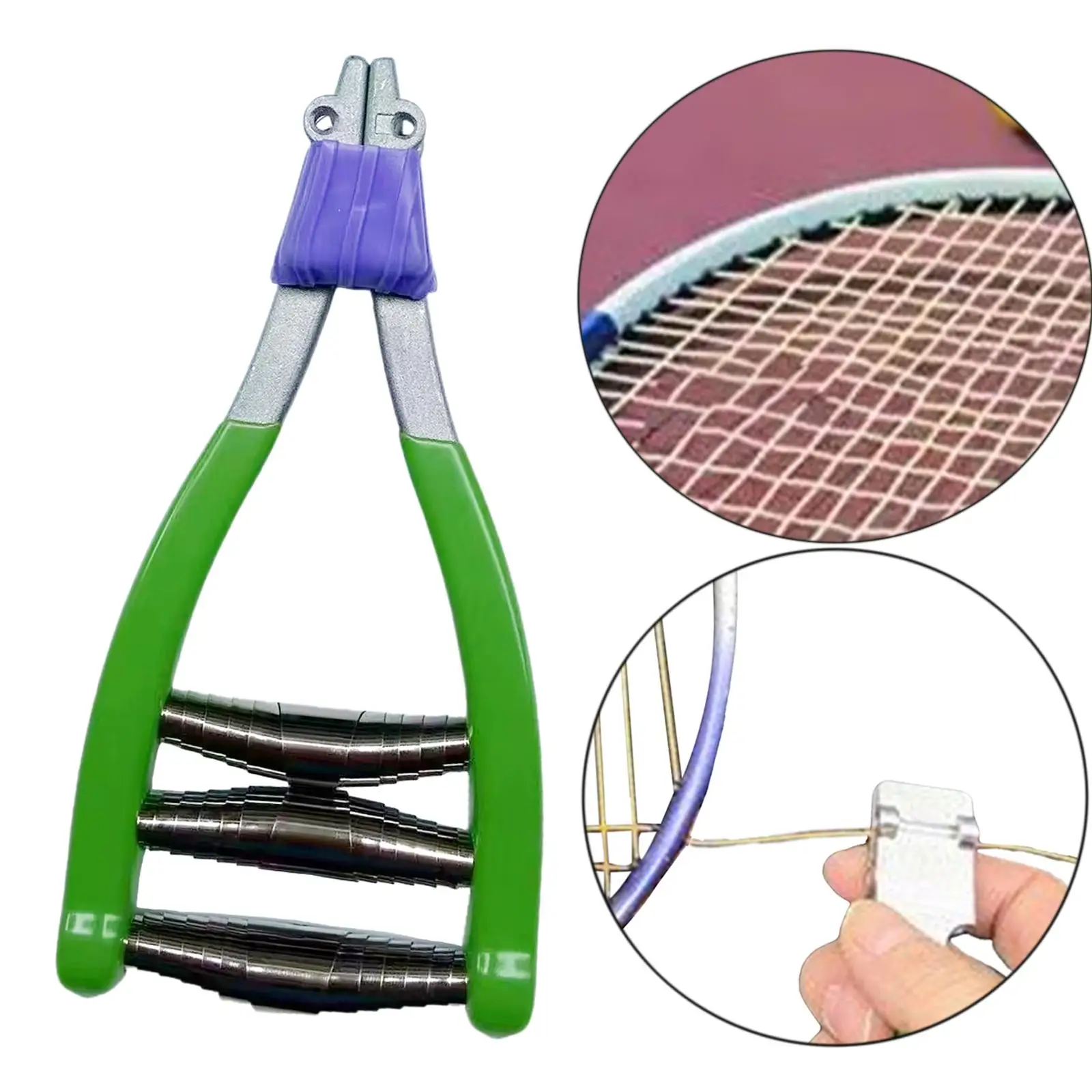 Wide Head Alloy Starting Stringing Clamp Badminton Accessories for Tennis Racket