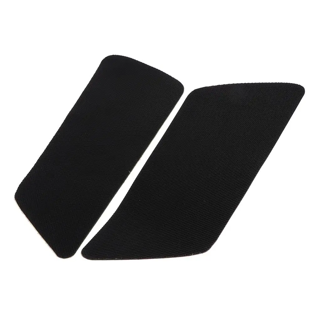 2x Black  Rubber Tank Traction Pad Side Gas Protector