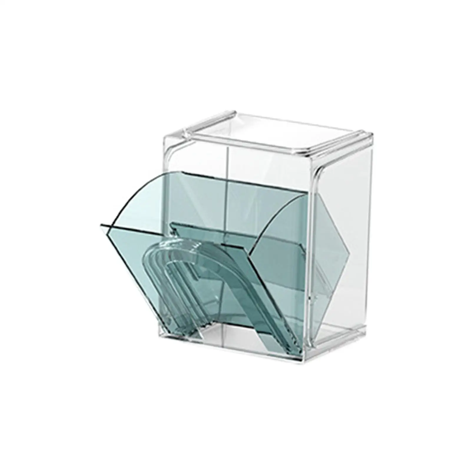 Tea Storage Box Storage Organizer Box Multiuse Transparent Coffee Capsules Holder for Closets Pantry Dining Cabinets Office