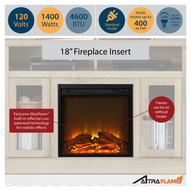 Mainstays Fireplace TV Stand for TVs up to 65, Espresso tv stand living  room furniture - AliExpress