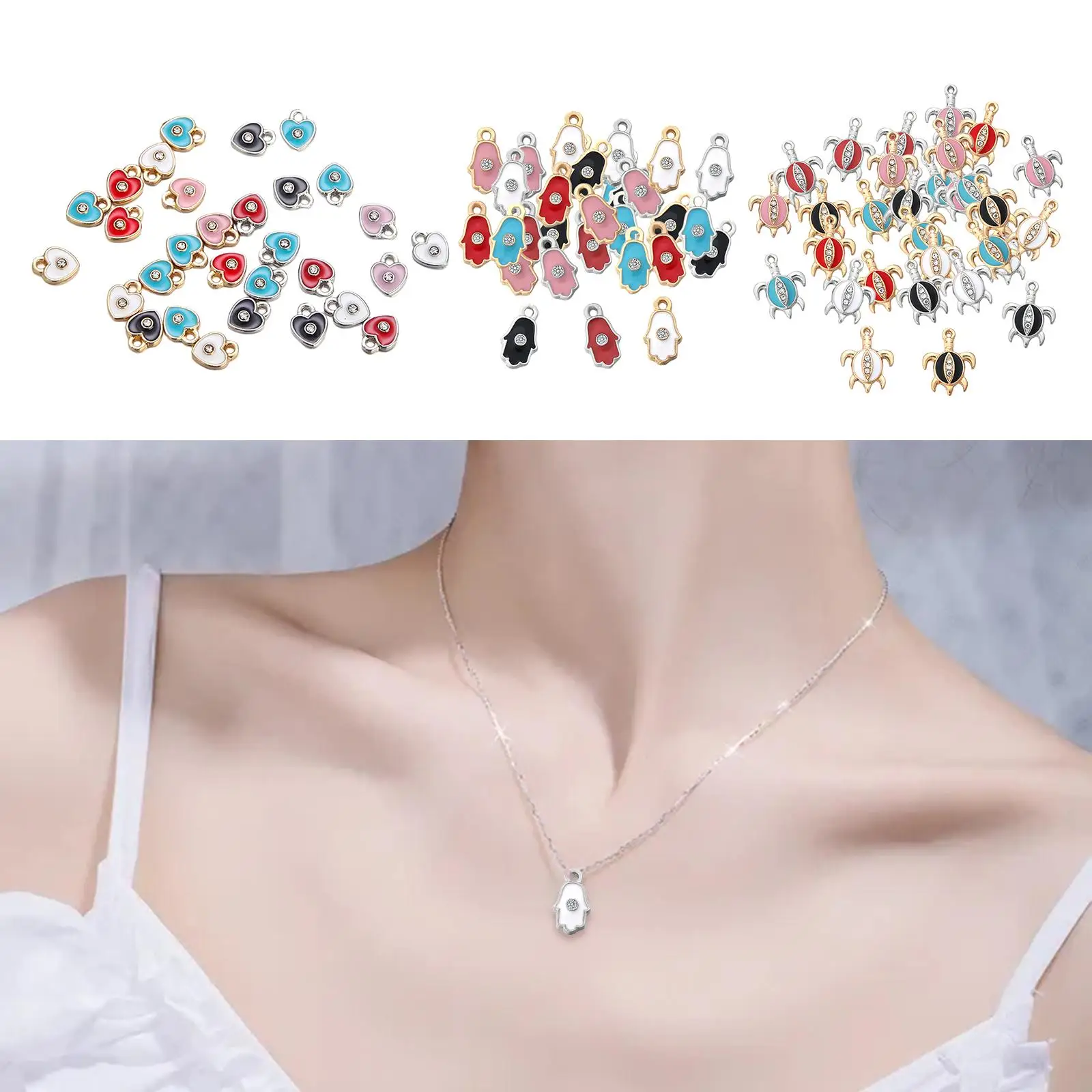 30 Pcs Charm Pendant DIY for Earrings Necklace Bracelet Jewelry Making and Crafting
