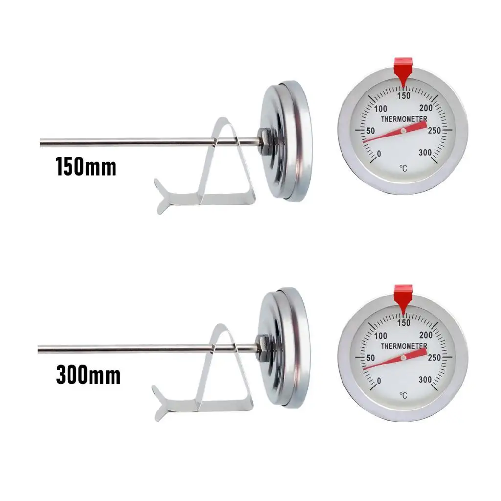 Stainless Steel Temperature Measurement Dial for BBQ Meat Kitchen Lamb Milk Frothing