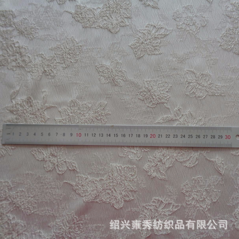 Plain Schwarz Weiß Apricot Muster Jacquard Kleidung Stoff Kleid Nähen Tuch Tür Vorhang Vorhang Tuch Unterstützung Tropfen Verschiffen – Detail 5