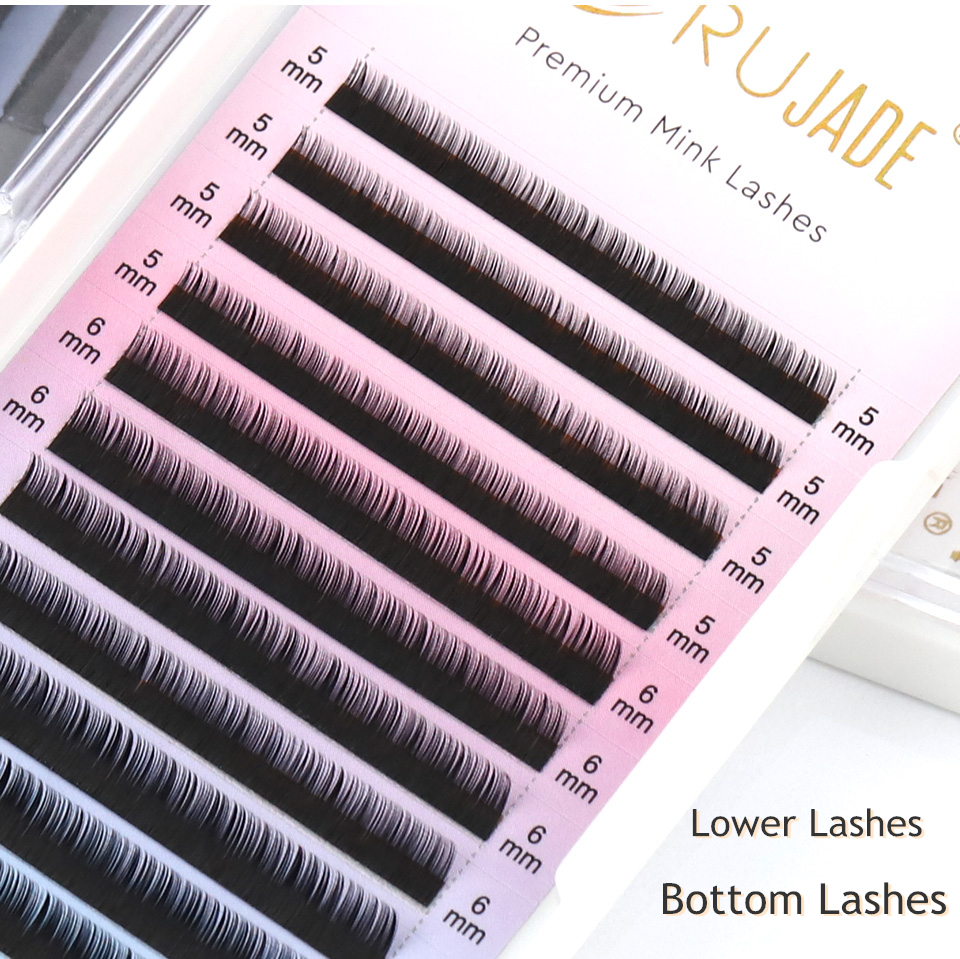 Best of RUJADE Bottom Lower Lashes 5mm 6mm 7mm 8mm Short Sizes Under Eyelashes Lower Lashes Natural False Individual Eyelash Extension Reviews & Tips