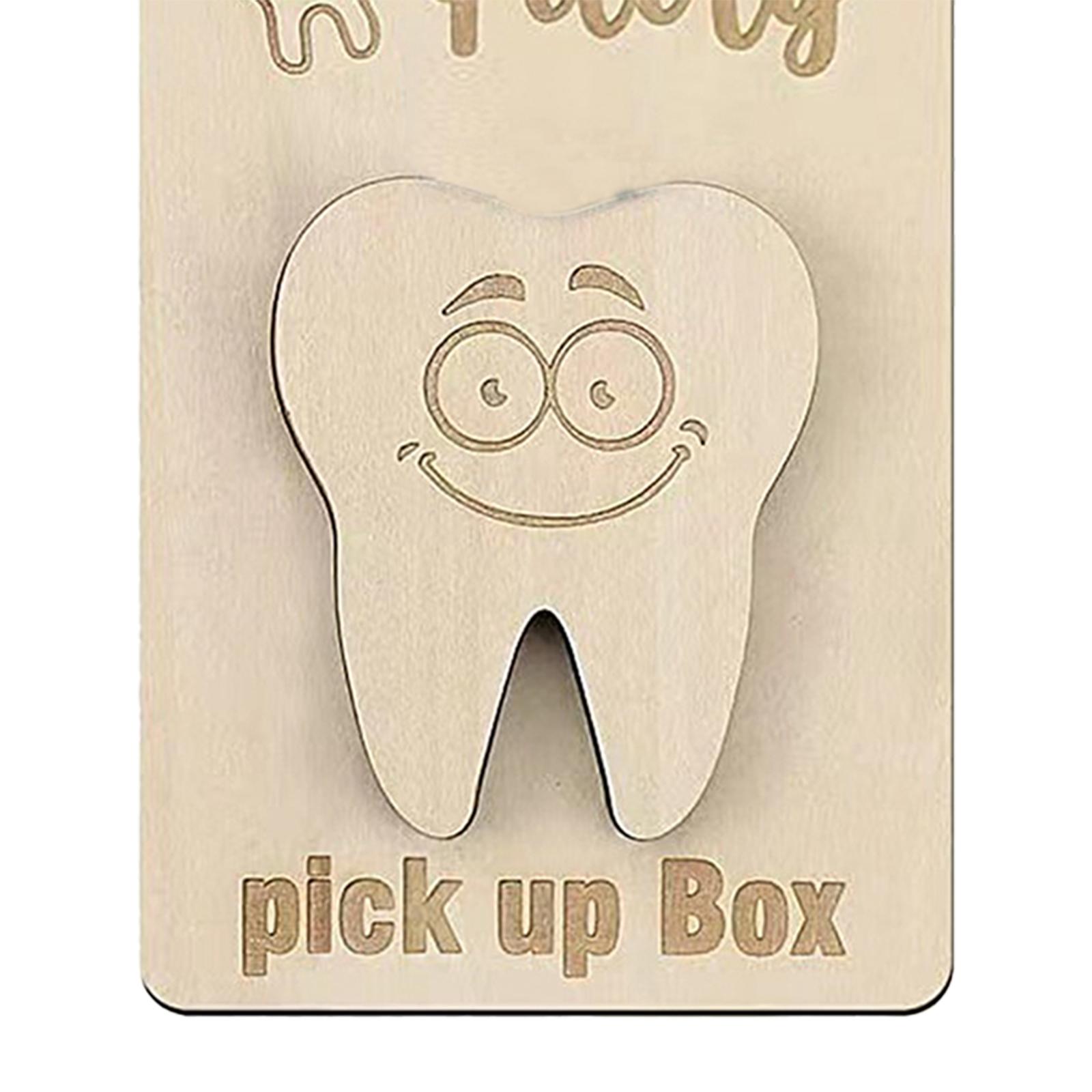 Wood Tooth Fairy Door Hanger Keepsake Organizer Case for Children Toddlers