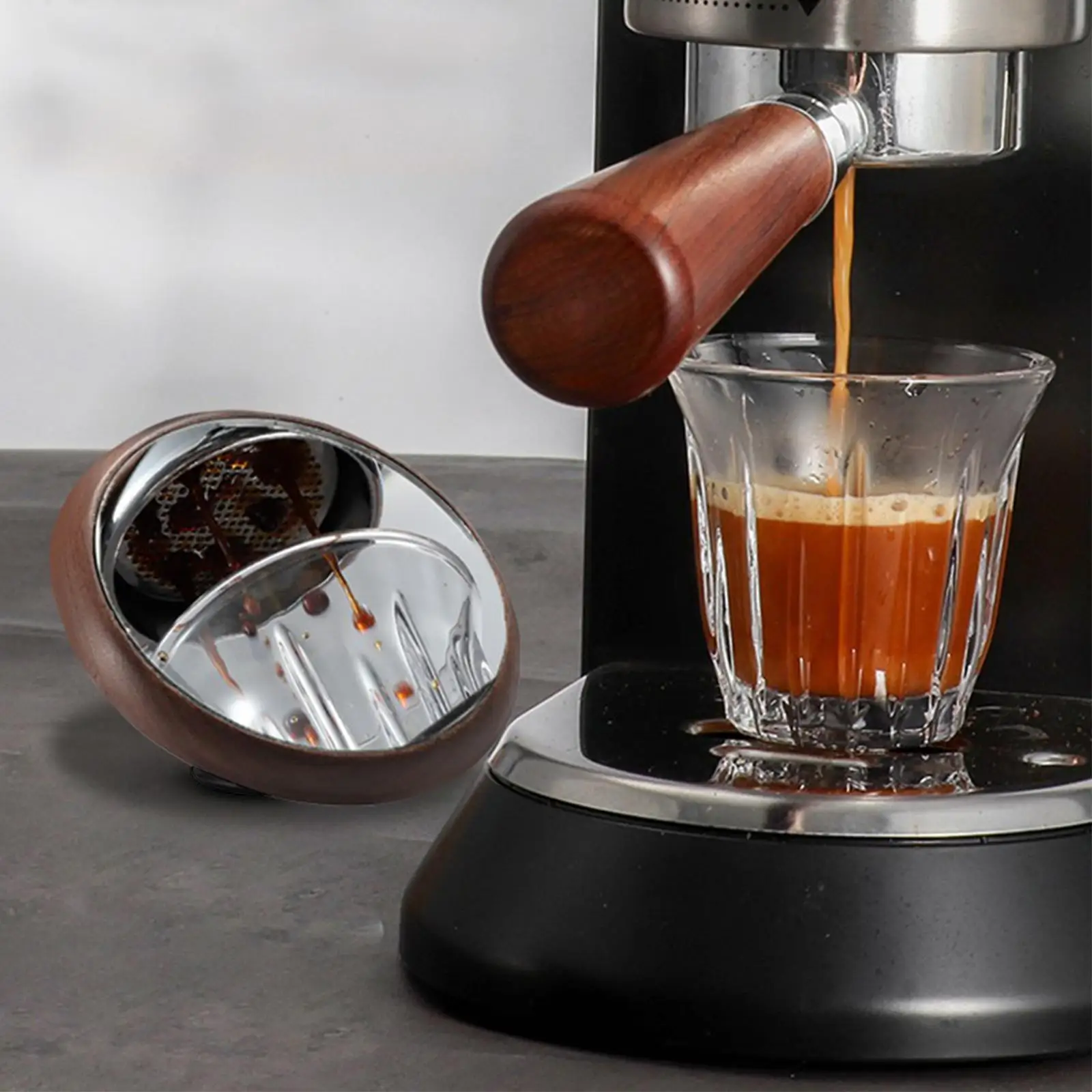 Espresso Lens Reflective Mirror Durable Wooden Coffee Machine lens Machine Tool