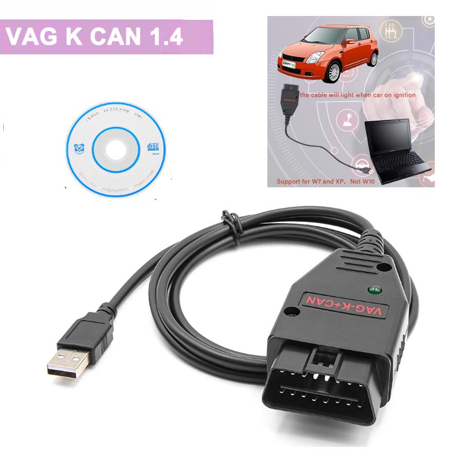 Сканер VAG K CAN Commander 1,4 K + CAN PIC18F25K80 Odb 2 Автомобильный  диагностический интерфейс K-line кабель для VW/AUDI/SKODA/SEAT VAG 1,4 |  AliExpress